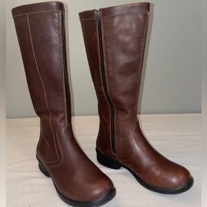 Keen Women’s Brown Leather Knee-High Riding Boots, Size 7